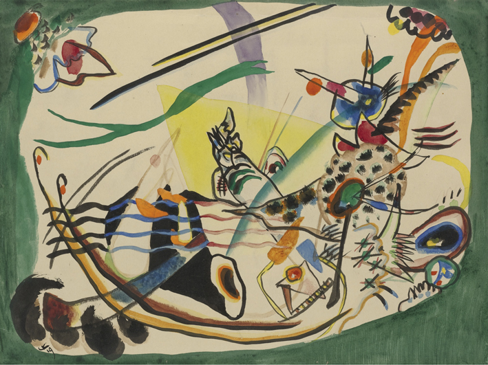  瓦西里·康丁斯基 wassily kandinsky ——绿色边的设计